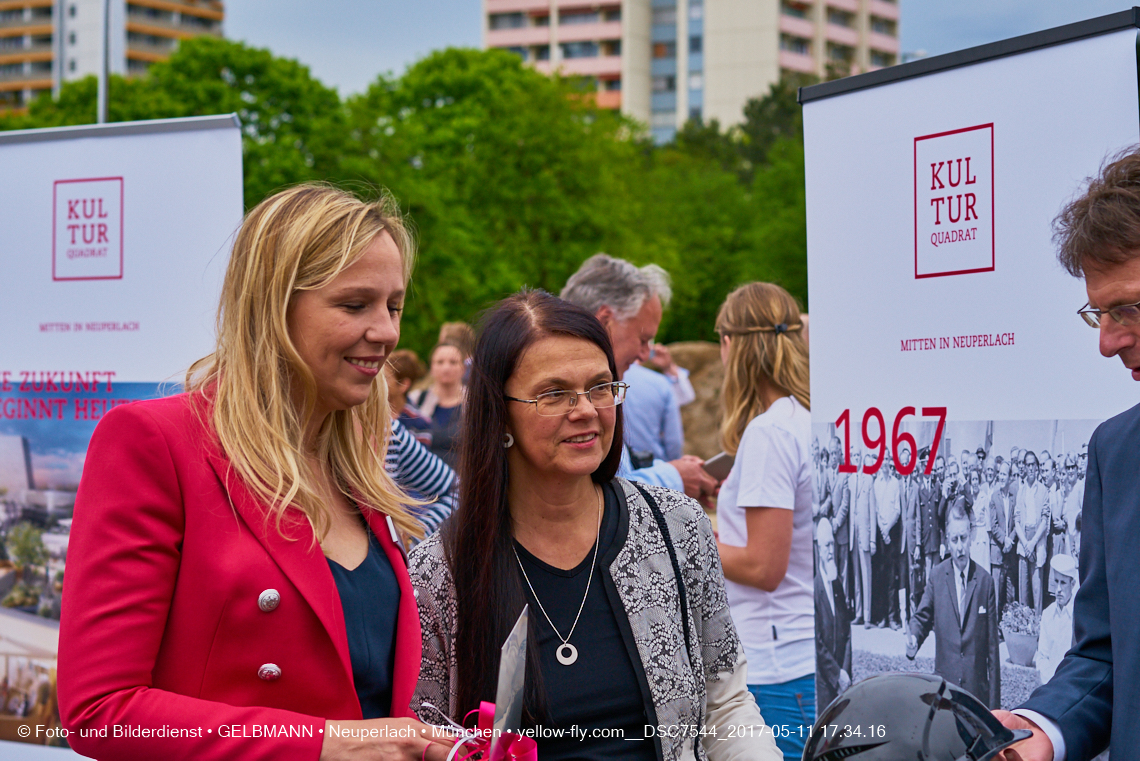 11. Mai 2017 - Grundsteinlegung für die LOGE und dem Kulturquadrat in Neuperlach